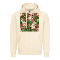 Sandshell Christmas tree cakes Zipper Hoodie - NancyCooperArtShop
