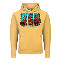 Vintage Mustard truck merry christmas Vintage Hoodie - JahusDesignShop