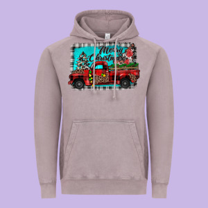 Truck Merry Christmas Vintage Hoodie Designed By Jahusdesignshop