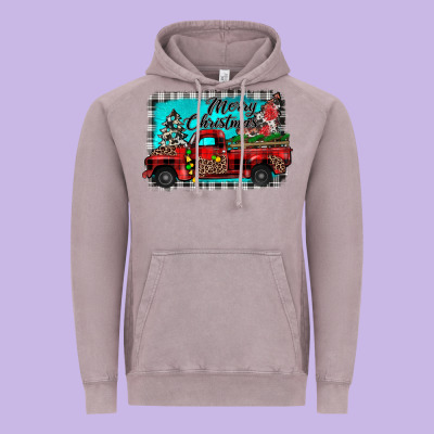 Truck Merry Christmas Vintage Hoodie Designed By Jahusdesignshop