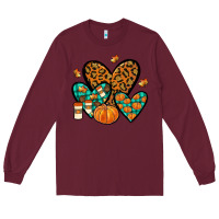 Burgundy love fall Long Sleeve Tee - JahusDesignShop