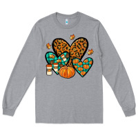 Heather Grey love fall Long Sleeve Tee - JahusDesignShop