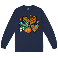 Navy love fall Long Sleeve Tee - JahusDesignShop