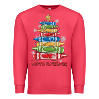 Cardinal crayons tree christmas Premium Sweatshirt - MaliasSmallBusiness