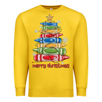 Lemon crayons tree christmas Premium Sweatshirt - MaliasSmallBusiness