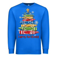 True Royal crayons tree christmas Premium Sweatshirt - MaliasSmallBusiness