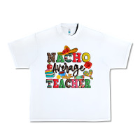 White nacho average teacher Urban Heavy Tee - JahusDesignShop