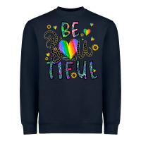 Navy be you tiful Heavyweight Sweatshirt - CowhideDigitalArt
