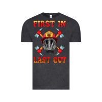 Vintage Black firefighter face mask with axes Vintage Tee - HRA Design Shop