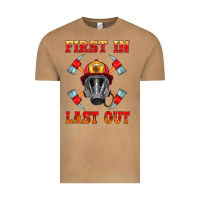 Vintage Camel firefighter face mask with axes Vintage Tee - HRA Design Shop