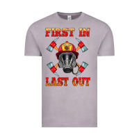 Vintage Zinc firefighter face mask with axes Vintage Tee - HRA Design Shop