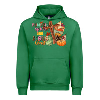 Emerald Pumpkin spice and Jesus christ Urban Hoodie - NancyCooperArtShop