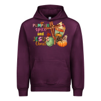 Mauve Wine Pumpkin spice and Jesus christ Urban Hoodie - NancyCooperArtShop