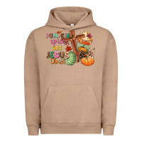 Pigment Burro Pumpkin spice and Jesus christ Urban Hoodie - NancyCooperArtShop