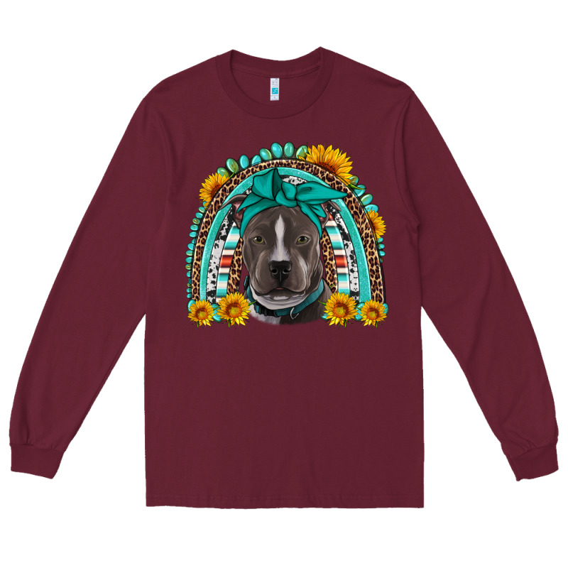 Western Pitbull Rainbow Long Sleeve Tee by Artiststas | Teevron