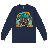 Navy western pitbull rainbow Long Sleeve Tee - Artiststas