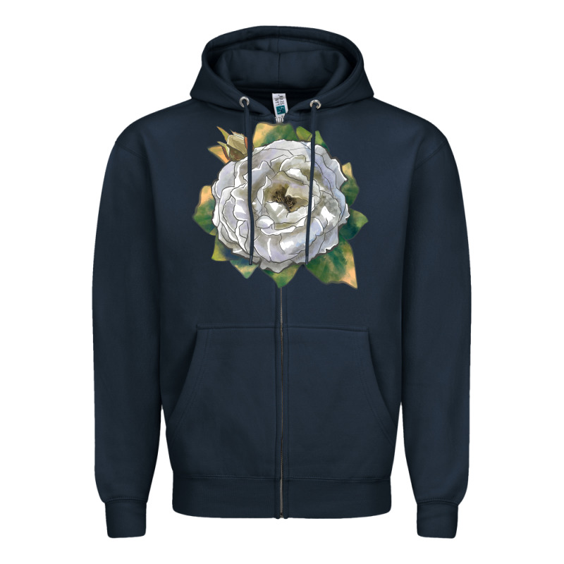 Pillow Fight Rose Zipper Hoodie by LillyAllenDesigns | Teevron