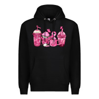Black breast cancer coffee Premium Hoodie - Jasminsmagicworld