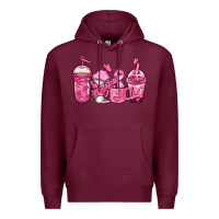 Burgundy breast cancer coffee Premium Hoodie - Jasminsmagicworld