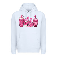 White breast cancer coffee Premium Hoodie - Jasminsmagicworld