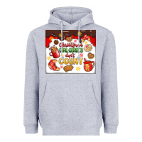 Heather Grey christmas calories don't count Heavyweight Hoodie - MaliasSmallBusiness