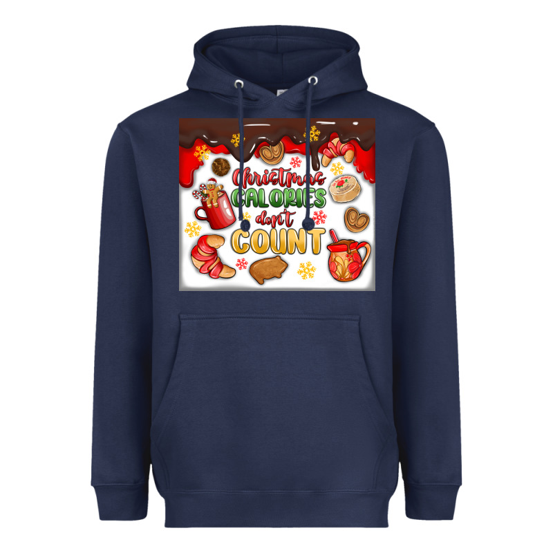 Christmas Calories Don't Count Heavyweight Hoodie by MaliasSmallBusiness | Teevron