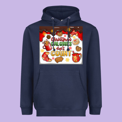 Christmas Calories Don't Count Heavyweight Hoodie Designed By Maliassmallbusiness
