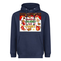 Navy christmas calories don't count Heavyweight Hoodie - MaliasSmallBusiness