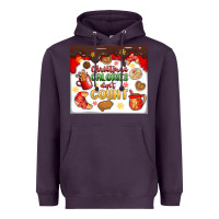 Plum christmas calories don't count Heavyweight Hoodie - MaliasSmallBusiness