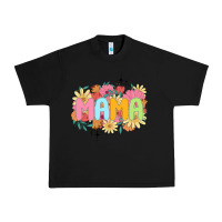 Black floral mama Urban Heavy Tee - JahusDesignShop