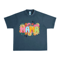 Midnight Navy floral mama Urban Heavy Tee - JahusDesignShop