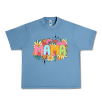 Pebble Blue floral mama Urban Heavy Tee - JahusDesignShop