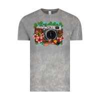 Cloud Rock floral lotus leaf film roll vintage camera Vintage Tee - FaDigitalArtStudio