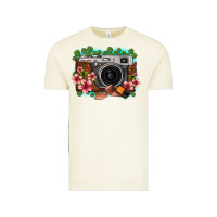 Vintage Arctic floral lotus leaf film roll vintage camera Vintage Tee - FaDigitalArtStudio