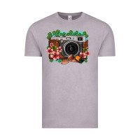 Vintage Zinc floral lotus leaf film roll vintage camera Vintage Tee - FaDigitalArtStudio