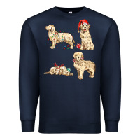 Navy christmas dogs Premium Sweatshirt - MaliasSmallBusiness