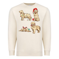 Sandshell christmas dogs Premium Sweatshirt - MaliasSmallBusiness