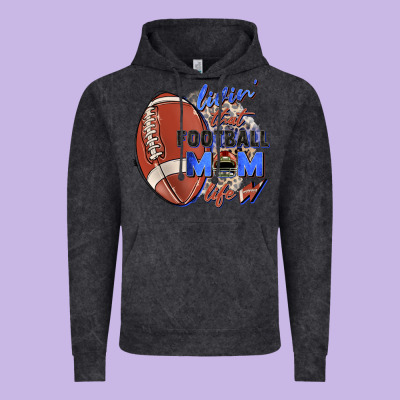 Livin' That Football Mom Life Vintage Hoodie Designed By Zillion Design Studio