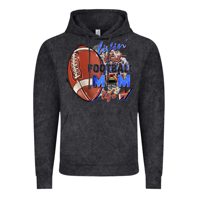 Livin' That Football Mom Life Vintage Hoodie by Zillion Design Studio | Teevron