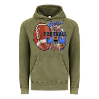 Vintage Olive livin' that football mom life Vintage Hoodie - Zillion Design Studio