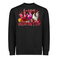 Black happy valentines day Heavyweight Sweatshirt - RacoonDesign