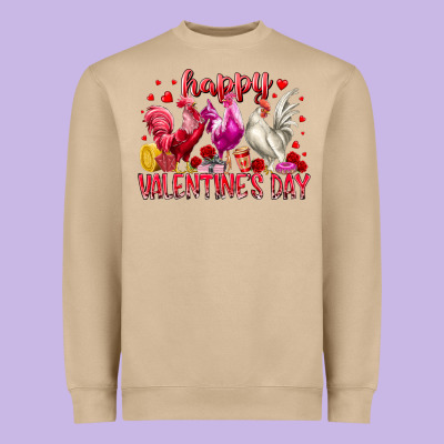 Happy Valentines Day Heavyweight Sweatshirt Designed By Racoondesign