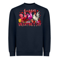 Navy happy valentines day Heavyweight Sweatshirt - RacoonDesign