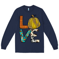 Navy fall love Long Sleeve Tee - JahusDesignShop