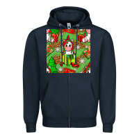 Christmas Unicorn And Gift Box Zipper Hoodie | Teevron