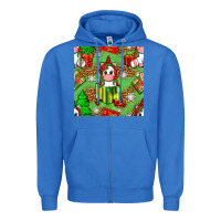 True Royal Christmas unicorn and gift box Zipper Hoodie - NancyCooperArtShop
