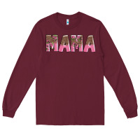 Burgundy mama Long Sleeve Tee - AdoDesignShop