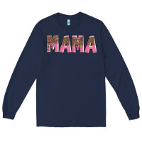 Navy mama Long Sleeve Tee - AdoDesignShop