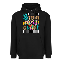 Black team first grade Heavyweight Hoodie - NancyCooperArtShop