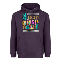 Plum team first grade Heavyweight Hoodie - NancyCooperArtShop